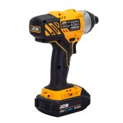 JCB 18V Cordless Impact Driver, 2.0Ah Lithium-ion Battery & Fast Charger - 21-18ID-2XB